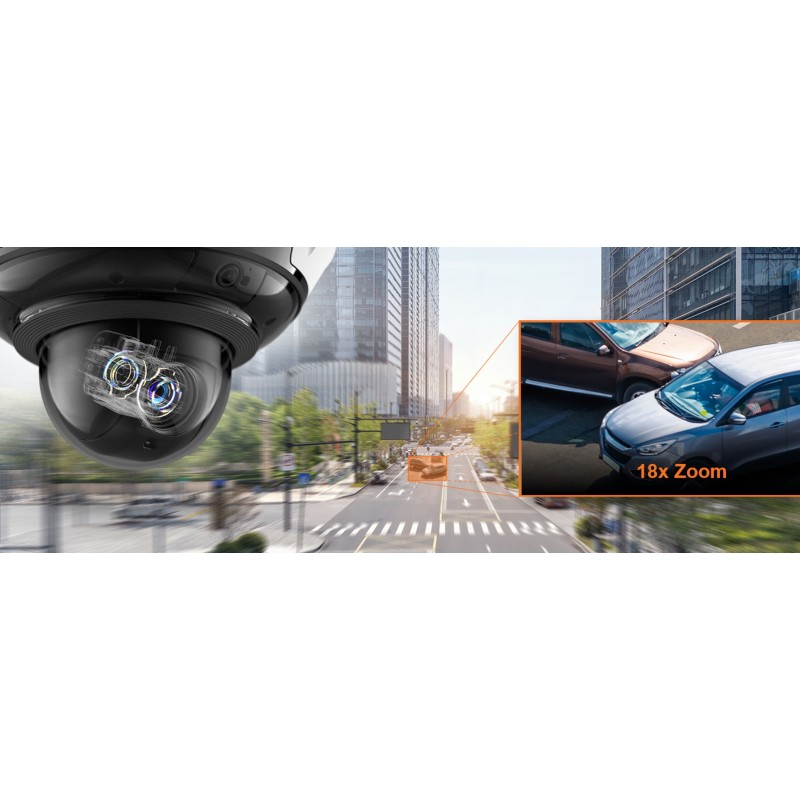 Hanwha Techwin IP-Cam PTZ Dome AI Camera PNM-C19183RVTP - 248828 - 3