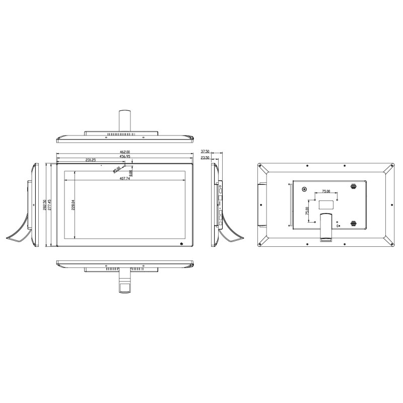 ALLNET Touch Display Tablet 18 Zoll PoE mit 8GB/64GB, RK3568 Android 13,PrimeOne-180 - 219232 - 9