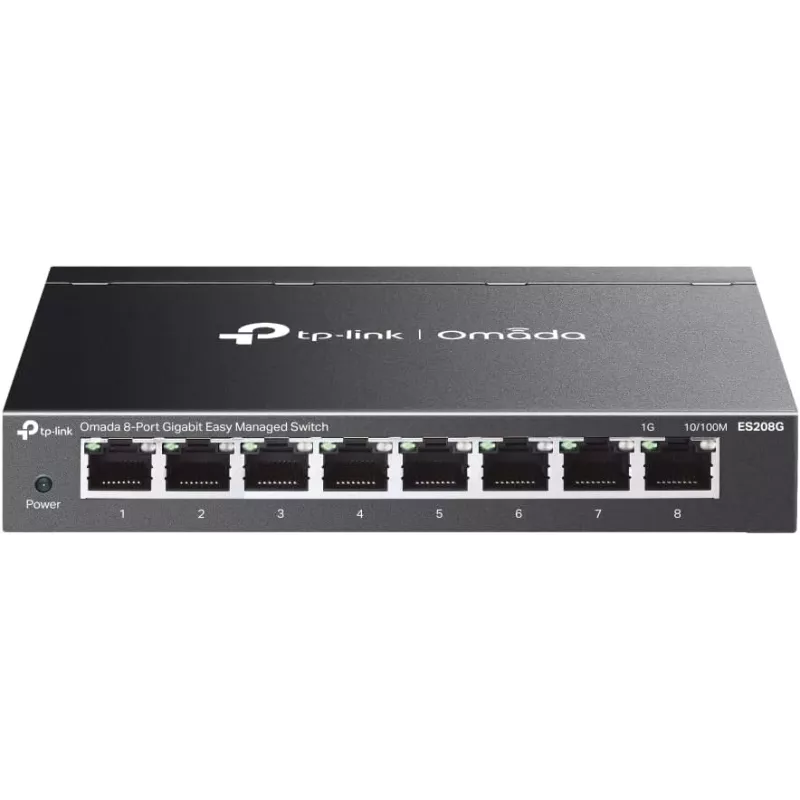 TP-Link Switch easy managed 8 Port &bull 8x 1 GbE &bull Lüfterlos, Omada &bull ES208G - 249089 - 1