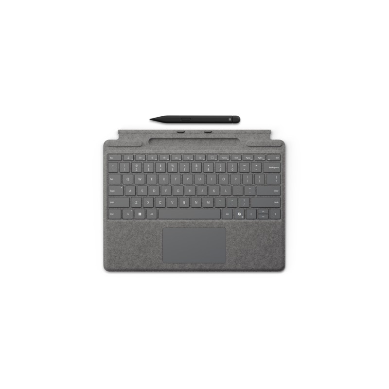 MS Surface Accessories Type Cover for 8/9/10/11 Pro incl. Slim 2 Pen *platinum* - English Intl - 249239 - 1