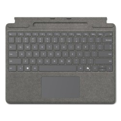 MS Surface Accessories Type Cover for 8/9/10/11 Pro with Pen Storage *platinum* French - 249246 - 1