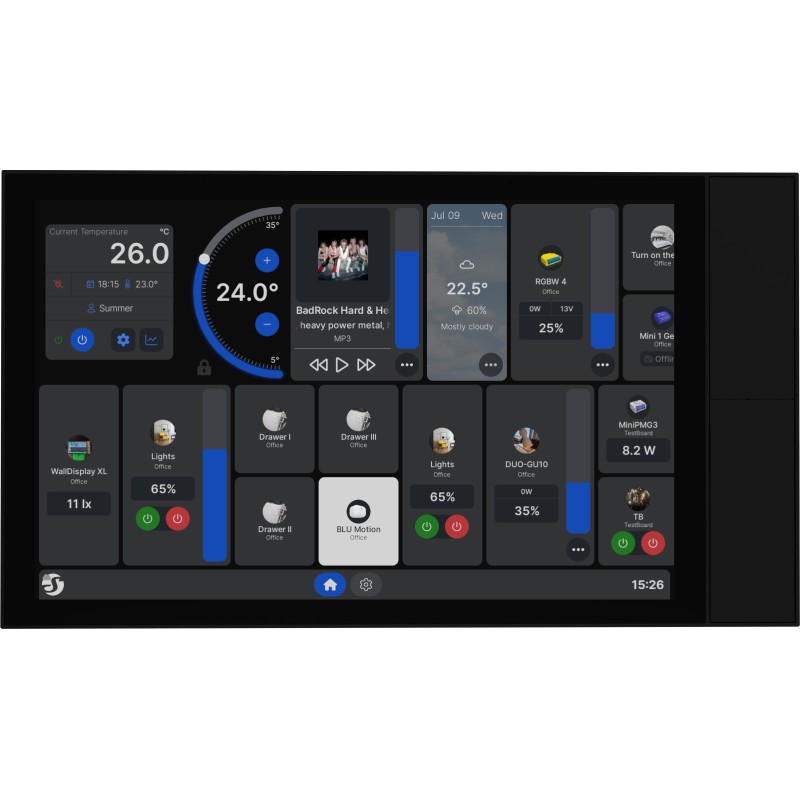 Shelly - Flush-mounted - "Wall Display XL Black" - Control center - 10.1" - WLAN - BT - black - 249097 - 1