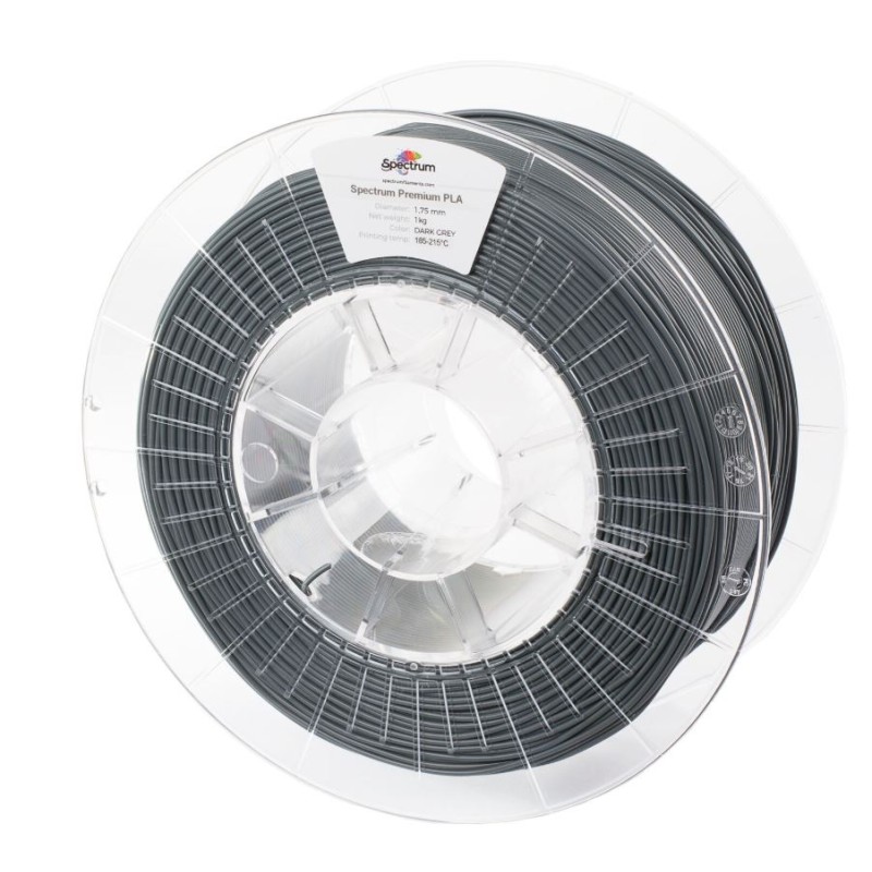 Spectrum 3D Filament / PLA Premium / 1,75mm / ANTHRACIT Grey / Anthracite Grey/ 1kg - 221533 - 2