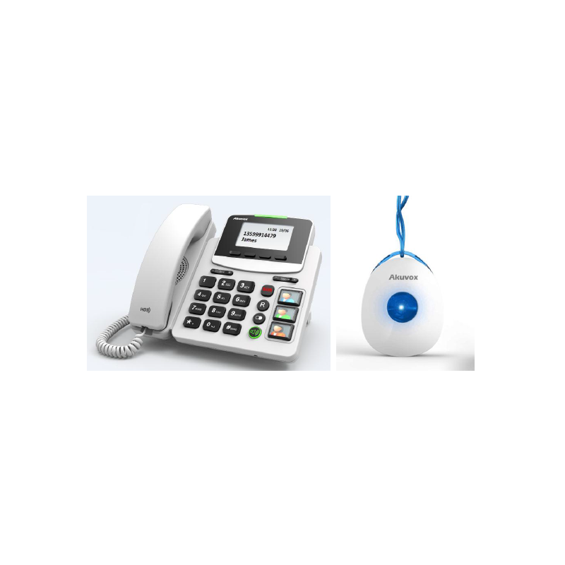 Akuvox IP Phone Desktop BIG Button SIP with SOS R15P inkl. SOS (869 MHz) - 131811 - 1