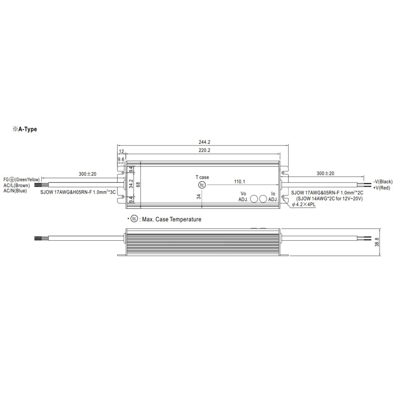 MEANWELL Netzteil - 54V 240W Io+Vo adj IP65 - 244376 - 5