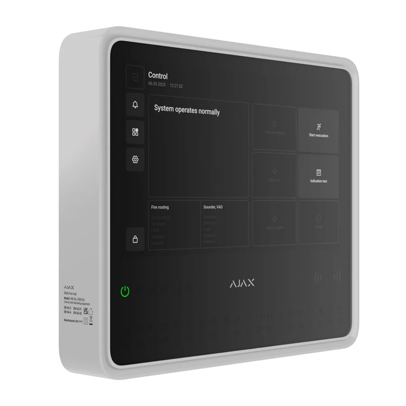 AJAX Brandwarnanlage EN54 "Fire Hub"