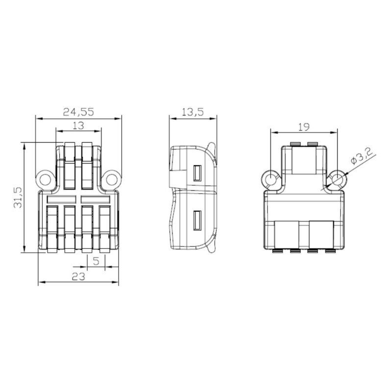 Synergy 21 indoor Kabelverbinder 3in - 6out - 250038 - 2