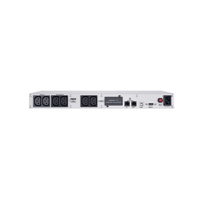 CyberPower UPS, PFC series, 19" 1U, 1500VA/900W, line-interactive, pure sine, USB/RS232, - 247929 - 4