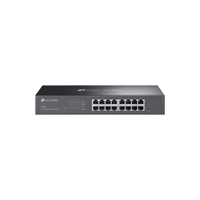 TP-Link Switch easy managed Layer2 16 Port &bull 16x 1 GbE &bull PoE Budget 150 Watt &bull 8x PoE+ &bull Lüfterlos, Omada &bull 