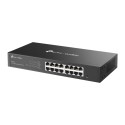 TP-Link Switch easy managed Layer2 16 Port &bull 16x 1 GbE &bull PoE Budget 150 Watt &bull 8x PoE+ &bull Lüfterlos, Omada &bull 