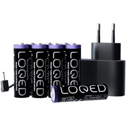 Shelly - "LOQED Power Kit" - Extension for smart door lock - 8x batteries included - 249031 - 1