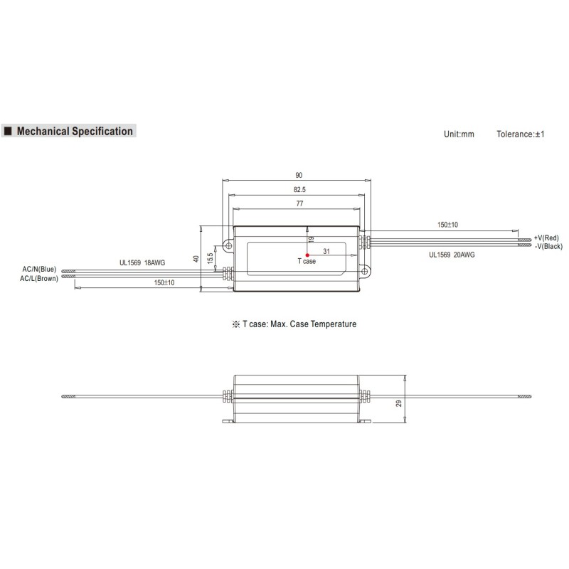 MEANWELL Power supply unit - 24V 16W IP67 - 250291 - 2