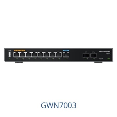 Grandstream GWN7003 Multi-WAN Gigabit VPN router with integrated firewalls - 218040 - 1