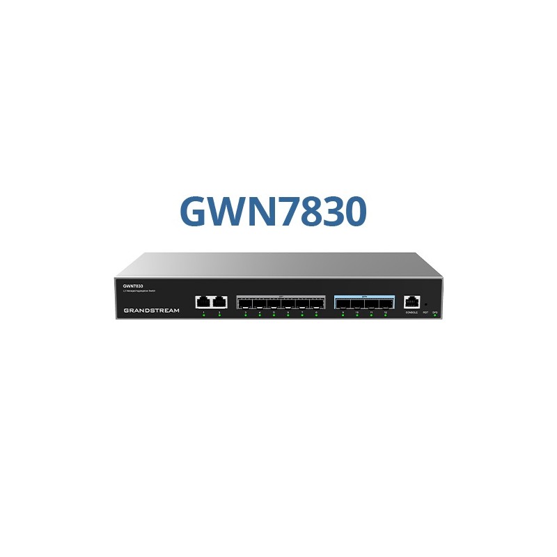 Grandstream GWN7830, 6x Gigabit ports, 4x SFP+, Layer-3-Aggregations-Switches - 222190 - 1