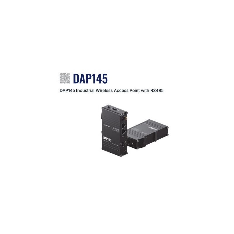 Teltonika - Accesspoint - DAP145 - 2x1 - Wi-Fi 4 - 300Mbit - 2x 10/100 - DIN Rail - RS485 - 250394 - 1
