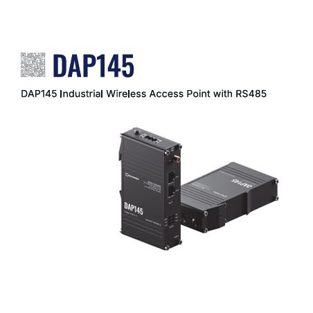 Teltonika - Accesspoint - DAP145 - 2x1 - Wi-Fi 4 - 300Mbit - 2x 10/100 - DIN Rail - RS485 - 250394 - 1