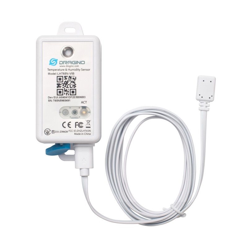 DRAGINO - Sensor - LoRa - Temperature, Airflow and Vibration Sensor Node - LHT65N-VIB-EU868 - 246546 - 1