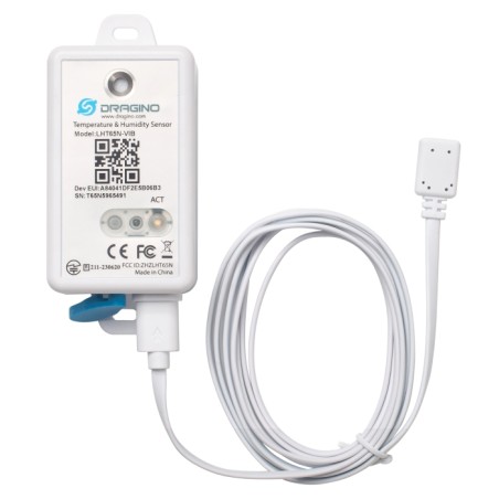 DRAGINO - Sensor - LoRa - Temperature, Airflow and Vibration Sensor Node - LHT65N-VIB-EU868 - 246546 - 1