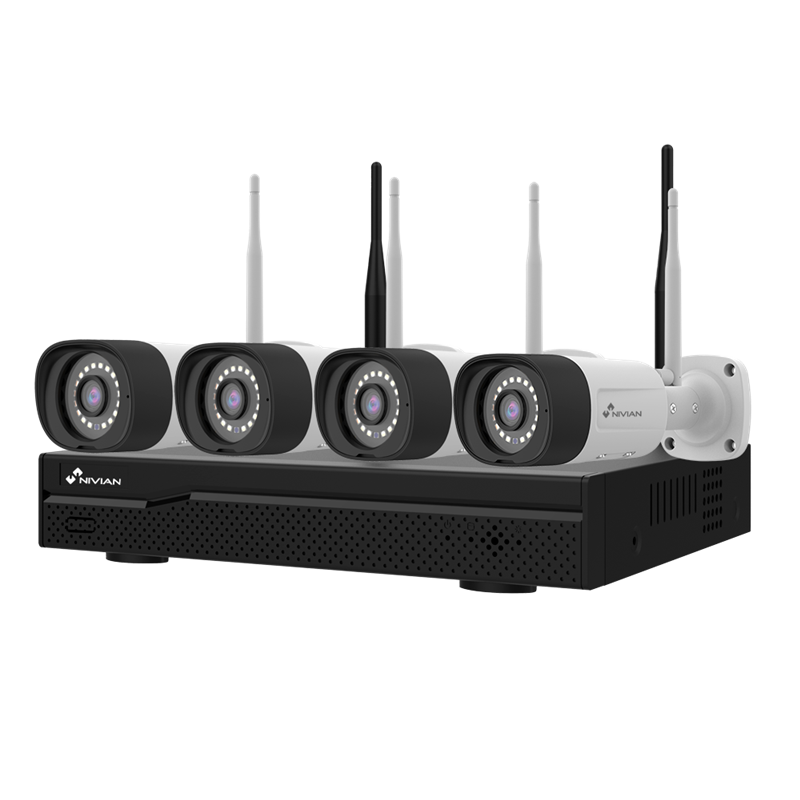 NIVIAN - Video surveillance complete set, 10 channel, 4 cameras