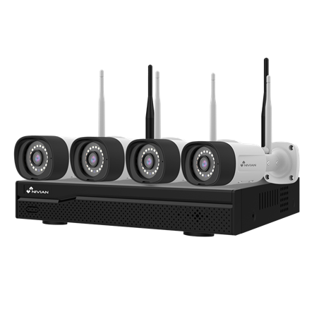 NIVIAN - Video surveillance complete set, 10 channel, 4 cameras