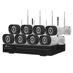 NIVIAN - Video surveillance complete set, 16 channel, 8 cameras