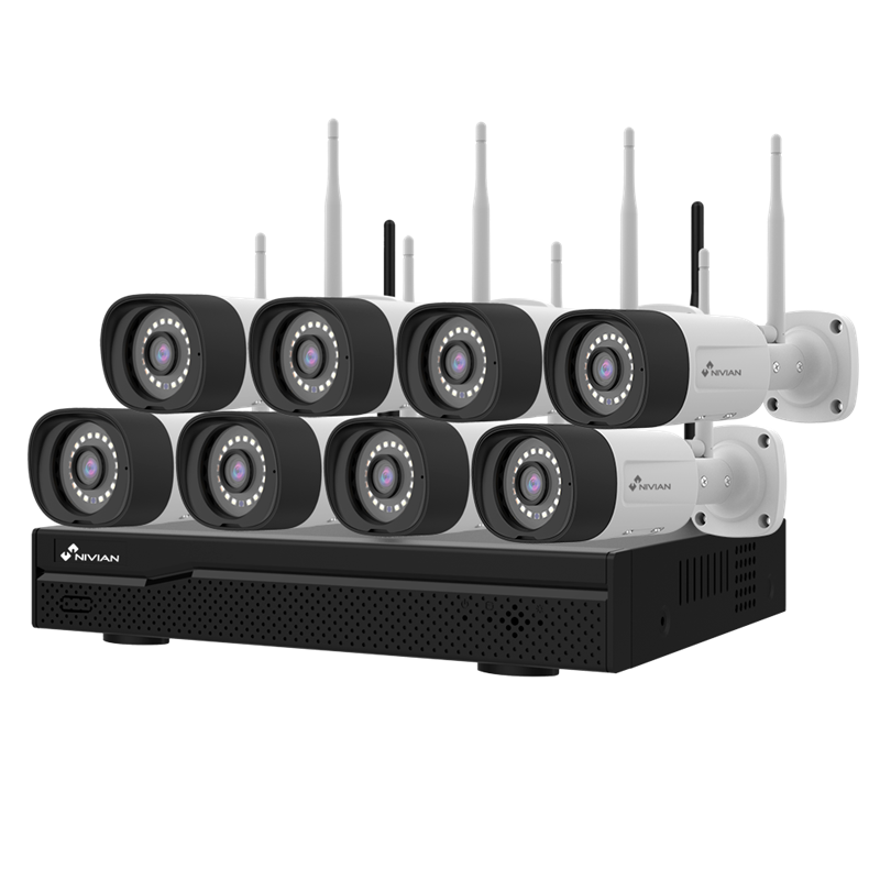 NIVIAN - Video surveillance complete set, 16 channel, 8 cameras