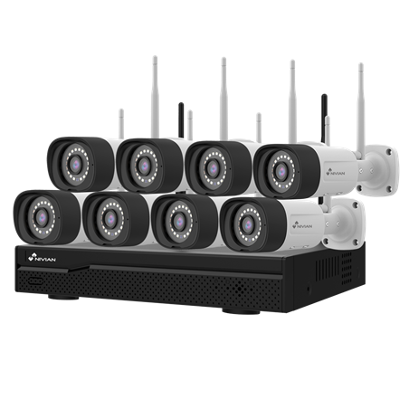 NIVIAN - Video surveillance complete set, 16 channel, 8 cameras