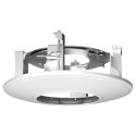 Ceiling Mount Bracket - For Dome Cameras - Made of Aluminum - White Color - Compatible with Hiwatch Hikvision - Cable Tie
