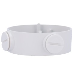 Junction box - For bullet cameras - Suitable for outdoor use - Ceiling or wall installation - White color - Cable pin - DS-1260Z