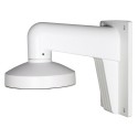 Wall mount bracket - For dome cameras - Suitable for outdoor use - White color - Compatible with Hiwatch Hikvision - Cable pin -