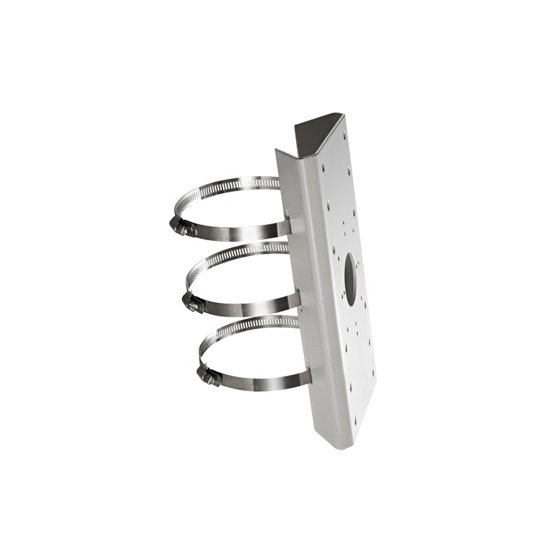 Pole/lamppost mount - For bullet cameras - Diameter range 67~127 mm - Suitable for outdoor use - White - DS-1275ZJ - 1