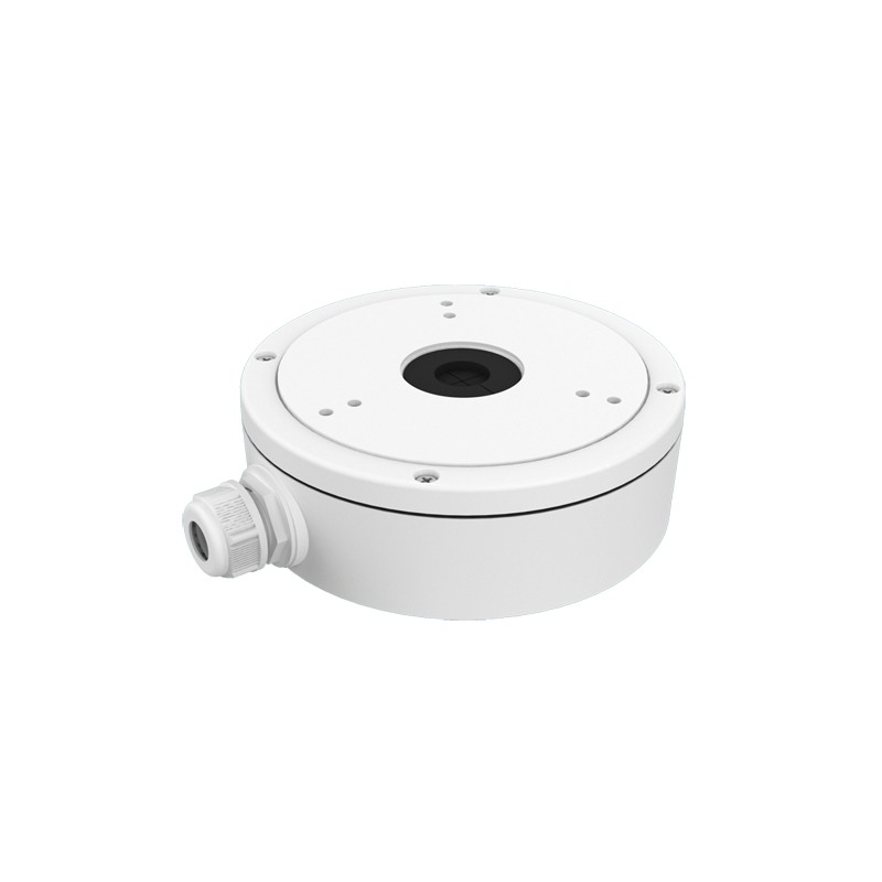 Junction box - For dome cameras - Suitable for outdoor use - Ceiling or wall installation - Cable pin - White color - DS-1280ZJ-