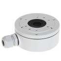 Junction box - For dome or bullet cameras - Suitable for outdoor use - Ceiling or wall installation - Cable pin - White