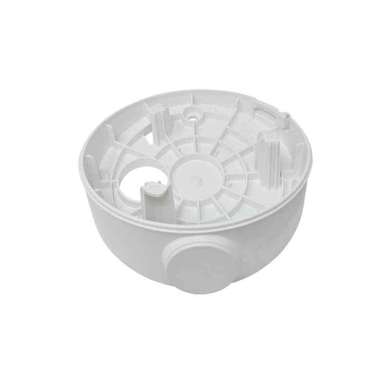 Junction box - For dome cameras - Suitable for indoor use - Mounting on pitched roof - Cable pin - White color - DS-1281ZJ-DM27 