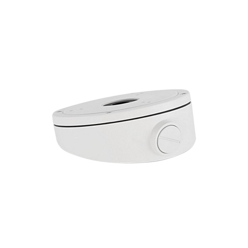 Junction box - For dome cameras - Suitable for outdoor use - Mounting on pitched roof - Cable pin - White color - DS-1281ZJ-M - 