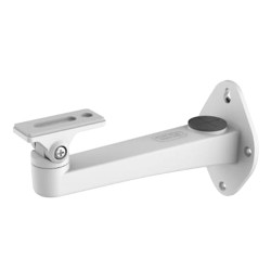 Wall mount bracket - For box and bullet cameras - Suitable for outdoor use - White color - Compatible with Hiwatch Hikvision - K
