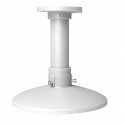 Roof mount - For dome cameras - Suitable for outdoor use - White color - Compatible with Hiwatch Hikvision - Cable pin - DS-1661