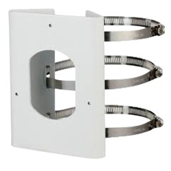 Pole mount - Suitable for motorized domos - Made in SECC - 170 mm (H) x 130.4 mm (W) x 45 mm (D) - Cable pin - PFA154 - 1