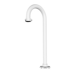 Mount (roof and/or ledge) for motorized dome - Suitable for outdoor use - Ground installation - White color - Cable tie - PFB301