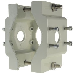 Halterung für Masten/Laternenmasten - Durchmesserbereich 60~110 mm - Fixierung auf beiden Seiten - Geeignet für den Außenbereich