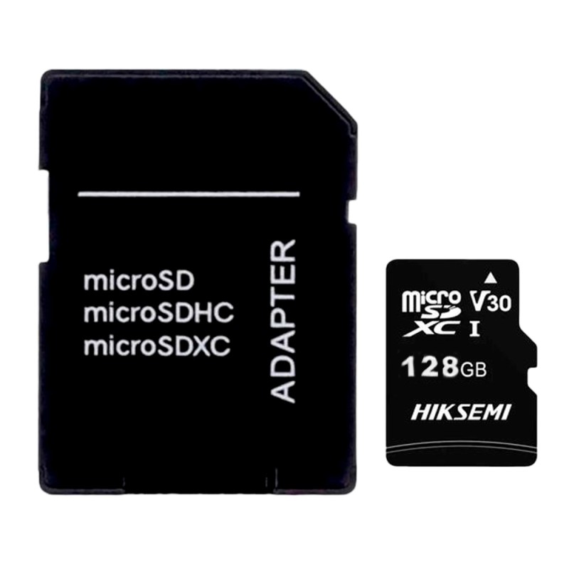Hikvision Memory Card - Capacity 128 GB - Class 10 | Write Speed 20 MB/s - Up to 300 Write Cycles - Format FAT32 - HS-TF-C1STD-1