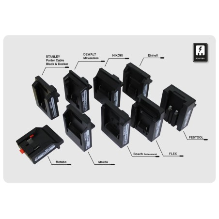 Synergy 21 LED Multi Battery construction spotlight add. Adapter - HiKOKI - 250050 - 1