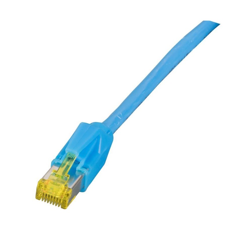 Patch cable RJ45, CAT6A 500Mhz, 10m, blue S-STP(S/FTP) IP67 Cable gland, M25, - 251272 - 2