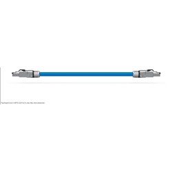 Telegärtner Patchkabel CAT8.1, 0.5m, Blau, S-STP(S/FTP), halogenfrei - 251315 - 1