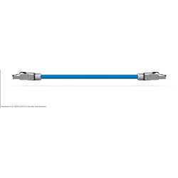 Telegärtner Patchkabel CAT8.1, 5m, Blau, S-STP(S/FTP), halogenfrei - 251319 - 1