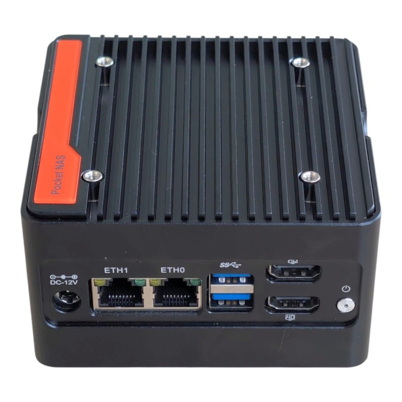 ALLNET Mini PC NAS-N355, Windows 11 Pro, 16GB Ram, 256GB SSD, 2x USB 3.2, 2xHD out, 4x M.2 NVME - 250268 - 1