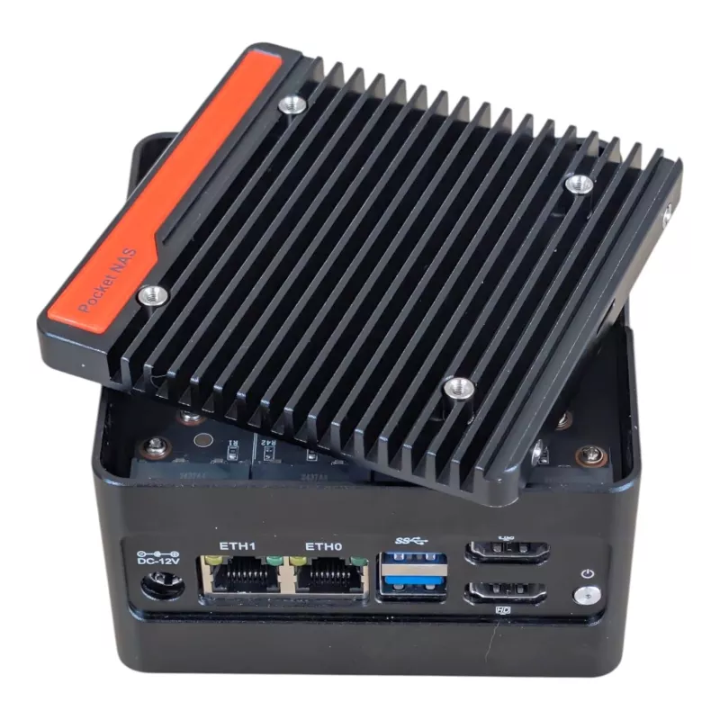 ALLNET Mini PC NAS-N355, Windows 11 Pro, 16GB Ram, 256GB SSD, 2x USB 3.2, 2xHD out, 4x M.2 NVME - 250268 - 5