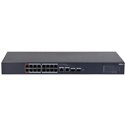 Dahua PoE-Switch, 18 Ports, 16 Ports PoE, 2 Ports SFP, 250 m, cloud managed, Desktop, Rack 