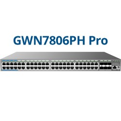 Grandstream GWN7806PH PRO ? Enterprise Layer 2++ Managed Switch ? 48× Gigabit RJ45 (PoE/PoE+) + 6× Gigabit SFP+ - 251516 - 1