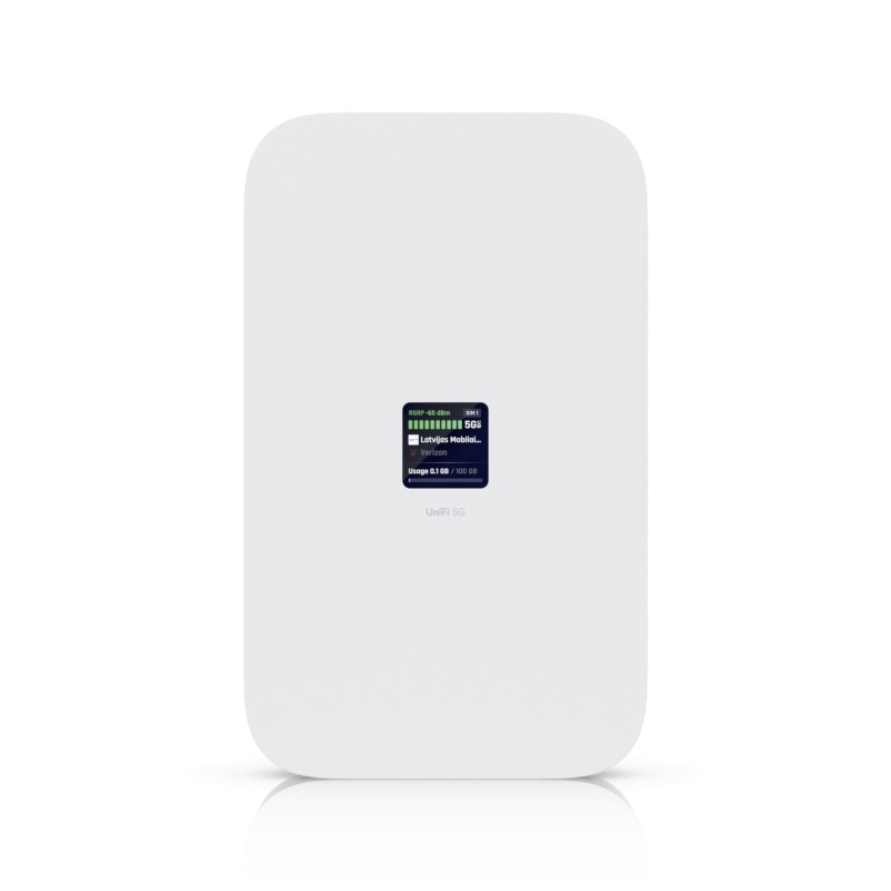 Ubiquiti UniFi 5G Max &bull 1x Nano SIM &bull 1x Nano-SIM or eSIM &bull 1x 2.5 GbE &bull PoE in &bull U5G-Max - 251706 - 1
